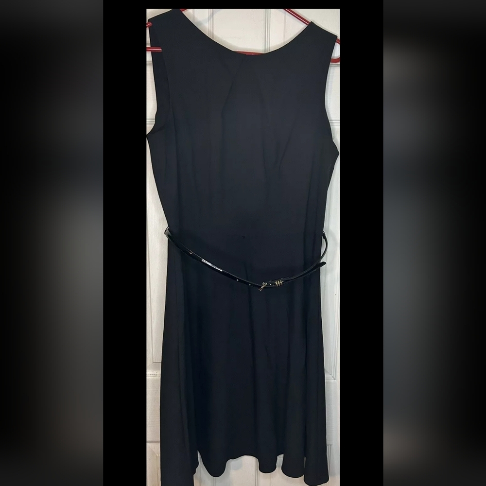 Alyx Limited Women Sleeveless Black Dress Stretch Belted Size 16